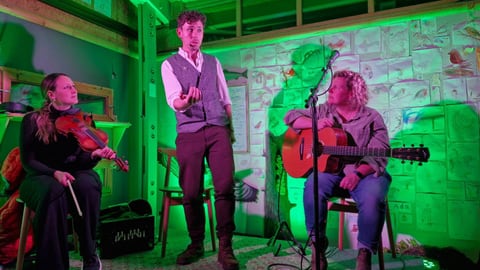 Folk in the Forest event for the RSPB Abernethy with Kristan Harvey and Anna Massie