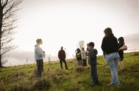 Family storytelling in Glasgow. Photo by Eoin Carey